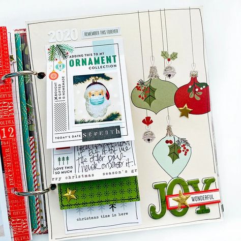 December Daily Ideas, Diy Christmas Planner, December Daily Ideas Inspiration, Scrapbook Project, Christmas Scrapbook Pages, Daily Day, Daily Ideas, Peppermint Christmas, Daily Planning