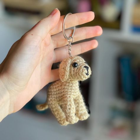 puppy keychain 🦮🐾 - custom order #crochet #crocheting #crochetkeychain #amigurumi #dog #crochetdog #handmade #smallbusiness #kurd #kurdistan Dog Crochet Keychain, Crochet Dog Keychain, Amigurumi Dog, Sitting Dog, Dog Crochet, Keychain Crochet, Dog Keychain, Crochet Keychain, Crochet Dog