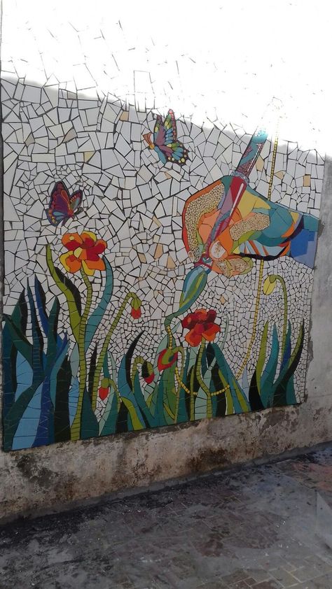 Mosaic Art Diy, Mosaic Garden Art, Mosaic Art Projects, Mosaic Tile Art, Mosaic Murals, Mosaic Artwork, Mosaic Decor, Art Painting Gallery, Mosaic Garden