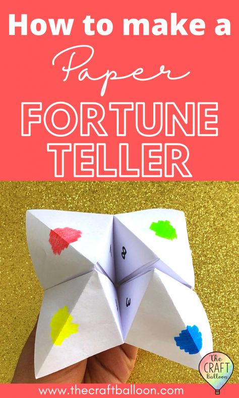 Folding Fortune Teller, Diy Fortune Teller Paper, How To Fold Fortune Teller Paper, Paper Finger Game, Fortune Teller Folding Instructions, Fortune Paper Craft, Folded Paper Fortune Teller, Diy Paper Fortune Teller, Paper Fortune Teller Ideas Funny