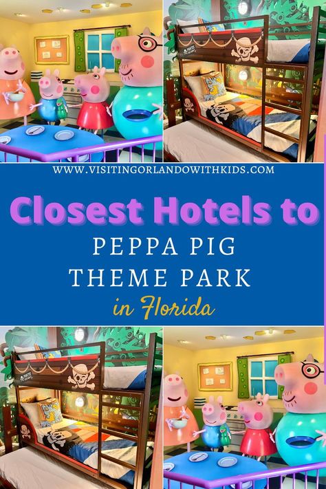 The Peppa Pig Theme Park and Legoland are roughly a 50-minute drive from the world-famous Disney parks, and if you have Peppa Pig fans in the family, you really won’t want to miss it!If you’re heading down to Winter Haven to see Peppa in all her glory, I’ve covered some of the best budget, mid-range, and luxury closest hotels to Peppa Pig Theme Park in Florida, to make your trip planning straightforward and stress-free. Best Amusement Parks In Us, Peppa Pig Theme Park Florida, Peppa Pig Land, List Of Disney Rides By Park, Orlando With Kids Not Disney, Peppa Pig Theme Park, Florida Theme Parks, Legoland Florida, Pirate Island