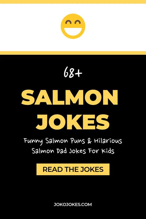 Here are the 68 funny salmon jokes. These salmon puns will make you laugh out loud with kids and adults. Cute salmon one liners and quotes to tell your friends for a funny humor night. Salmon Quotes, Secretary Quotes, Xray Humor, Fish Puns, Fishing Jokes, Bar Jokes, One Liners, Spanish Jokes, English Jokes