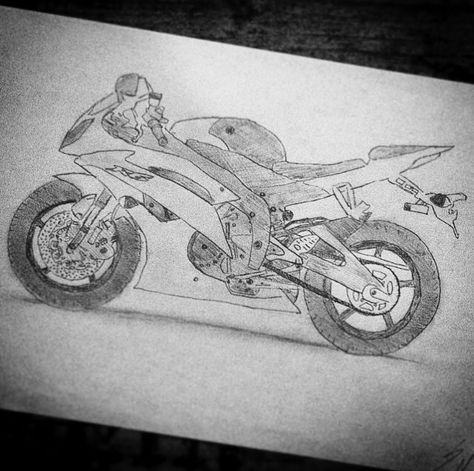 Yamaha R6 pencil drawing Yamaha R6 Drawing, R6 Drawing, Drawing Room Interior Design, Yamaha R6, Small Drawings, Book Art Drawings, Drawing Room, Pencil Drawing, Drawing Sketches