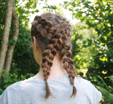 Crossover Braids Hairstyles, Crossover Braids, Mindy Mcknight, Mma Hairstyles, Textured Hairstyles, Softball Hair, Running Hairstyles, Bob Haircut Ideas, 2 Braids