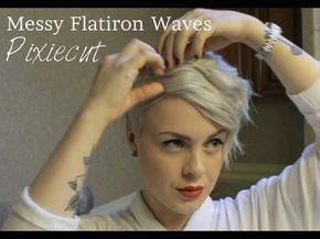 Flatiron Waves, Curling Pixie Hair, Curled Pixie, Hairstyles Formal, Pixie Cut Hairstyles, Curly Pixie Cut, Pixie Cut Styles, Pixie Cuts For Fine Hair, Messy Pixie