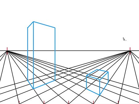 How to Draw a Two Point Perspective Grid Perspective Grids, Perspective Painting, Perspective Grid, Drawing Fundamentals, Perspective Room, Drawing Texture, Two Point Perspective, Illustration Example, Drawing Perspective