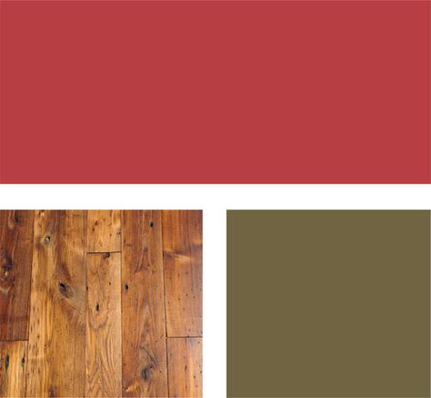 Benjamin Moore Color Combinations, Rooms With Color, Kitchen Color Combos, Red Kitchen Cabinets, Kitchen Cabinet Color, Red Cabinets, Timber Kitchen, Oak Cupboard, House Redesign