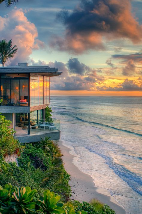 Explore stunning beachfront houses with ocean views that inspire coastal living! 🌊🏡 Did you know ocean view properties often see higher appreciation rates? Discover the perfect plan today! #BeachfrontLiving #OceanViews Coastal Cottages, Ocean View Home, Beachfront Homes, Ocean Front Property, Beachfront House, California Coastline, Beachfront Home, Hair Oils, Home Beach