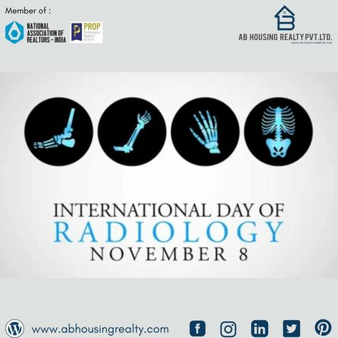 Happy International Day Of Radiology. Great discoveries are made accidentally less often than the populace likes to think. #abhousingrealtypvtltd #InternationalDayOfRadiology #radiology #xray #radiologist #medical #mri #radtech #xraytech #radiographer #doctor #healthcare #radiologytech #imaging #xrays #radiologylife #radiologystudent #ct #ctscan #ultrasound #surgery #xraystudent International Day Of Radiology, Radiology Day, Medical Profile, Radiology Student, Radiology Tech, Xray Tech, Rad Tech, Ct Scan, International Day