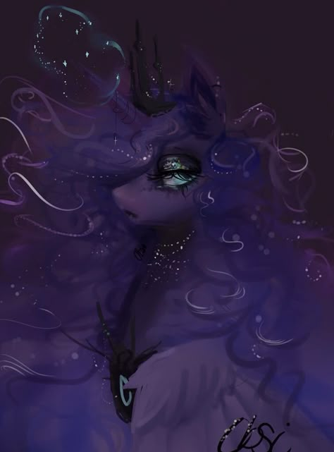 MLP: Princess Luna Princess Luna Pfp, Nightmare Moon Fanart, Princess Luna Aesthetic, Princess Luna Wallpaper, Princess Luna Human Fanart, Princess Luna Fanart, Princess Luna Mlp Human, Luna Fanart, Princess Luna Nightmare Moon