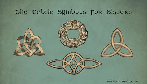 Symbol For Sister, Celtic Symbol For Sister, Sister Symbol Tattoos, Irish Sister Tattoos, Sister Symbols, Celtic Sister Knot, Celtic Shield Knot, Celtic Shield, Family Symbol