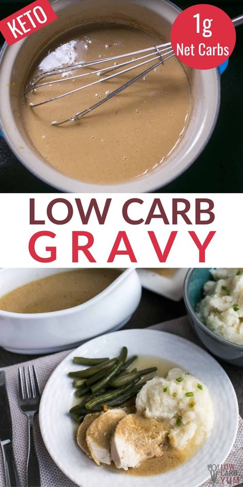 Low Carb Gravy, Keto Gravy, Low Carb Pumpkin Pie, Keto Holiday Recipes, Low Fat Low Carb, Low Carb Low Fat Recipes, Low Carb Flour, Low Carb Sauces, Homemade Gravy