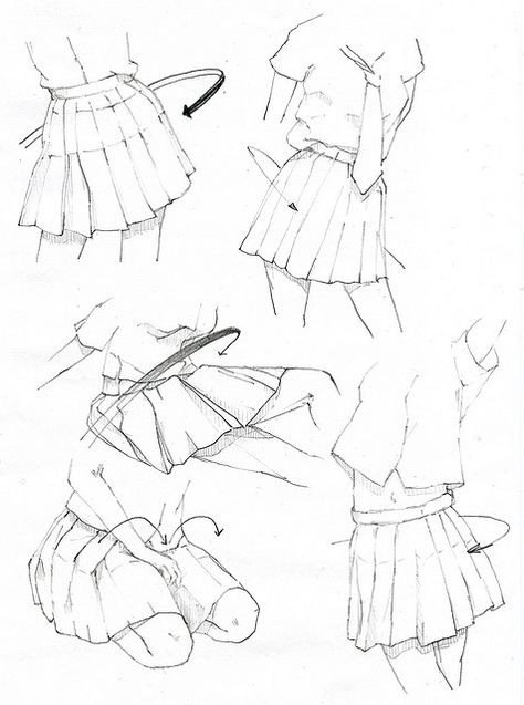 Skirts!!! So helpful!! Ako Kresliť, 심플한 그림, Some Drawings, Manga Tutorial, Manga Clothes, Poses References, Drawing Clothes, Drawing Tutorials, Character Design References