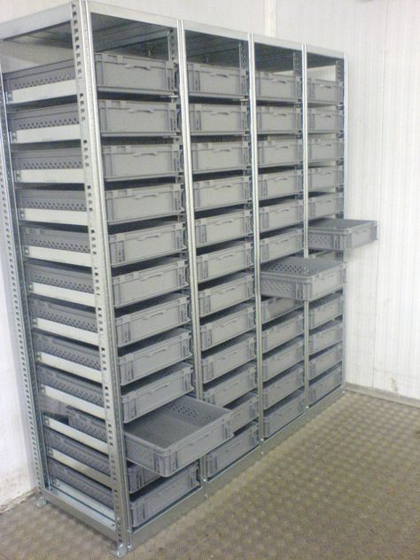 Stock Organization, Storage Shed Organization, Storage Room Organization, Warehouse Design, Craft Room Design, Garage Makeover, Workshop Organization, Racking System, Shop Storage