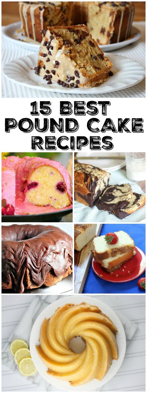 15 Best Pound Cake Recipes to bake and share! #pound #cake #poundcake #recipe #recipes Perfect Pound Cake Recipe, Perfect Pound Cake, Best Pound Cake, Best Pound Cake Recipe, Recipes To Bake, Chocolate Chip Pound Cake, Almond Pound Cakes, Chocolate Ideas, Coconut Dessert