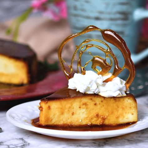 Instant Pot Flan Recipe, Instant Pot Dessert Recipes, Instant Pot Dessert, Mexican Flan, Tamale Recipe, Spun Sugar, Flan Recipe, Easy Mexican, Cuban Recipes