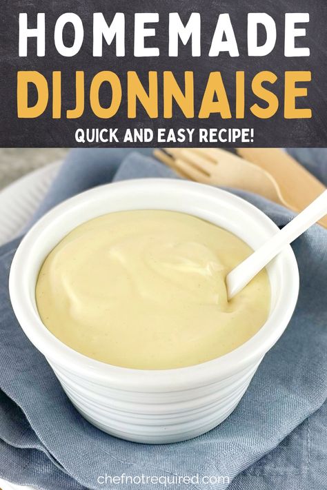 Want to make your own easy dijonnaise recipe at home? My simple recipe for dijonnaise goes just about anything and you probably already have the ingredients in the fridge to make this easy sauce. Great for dipping things like chicken or seafood, I have also included a recipe video to show you how easy this creamy homemade sauce is! Diy Dijon Mustard Easy, Dijonaise Sauce Recipe, Dijon Mayonnaise Recipe, Dijonnaise Recipe, Spicy Dipping Sauce, Sandwich Sauces, Drink Inspiration, Light Meals, Homemade Condiments