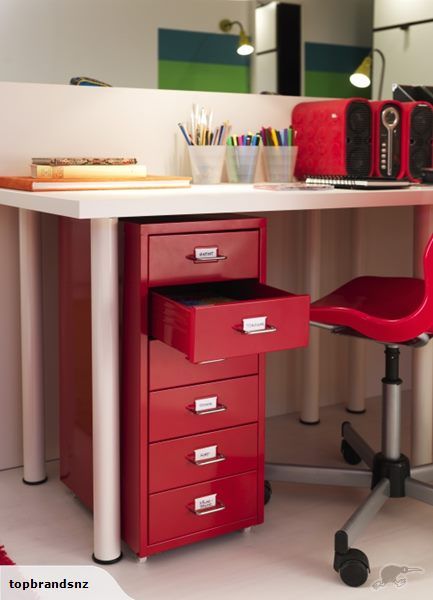 IKEA - HELMER Drawer unit on castors | Trade Me Helmer Ikea, Ikea Helmer, Computer Nook, Drawer Unit, Basement Ideas, Life Time, Filing Cabinet, Room Inspo, Decoration Ideas