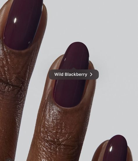 Oval Nails Dark Colors, Plum Square Nails, Plum Pedicure, Eggplant Purple Nails, Mauve Purple Nails, Plum Nail Color, Shades Of Purple Nails, Dark Plum Nails, Deep Purple Nails