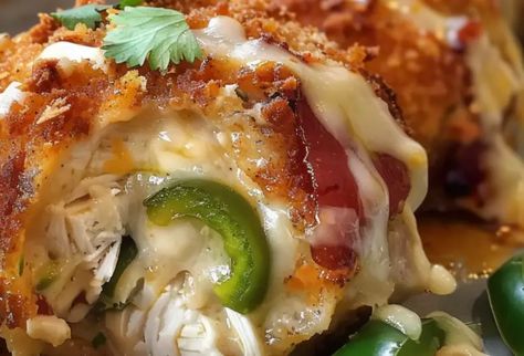 Chicken Bombshell, Chicken Smoker Recipes, Smoky Cheesy Jalapeño Chicken Rolls, Smoked Stuffed Chicken Breast, Smokey Cheesy Jalapeño Chicken Rolls, Smoked Chicken Meatballs, Jalepeno Stuffed Chicken Recipes, Chicken Bomb, Smoked Jalapeno Popper Chicken