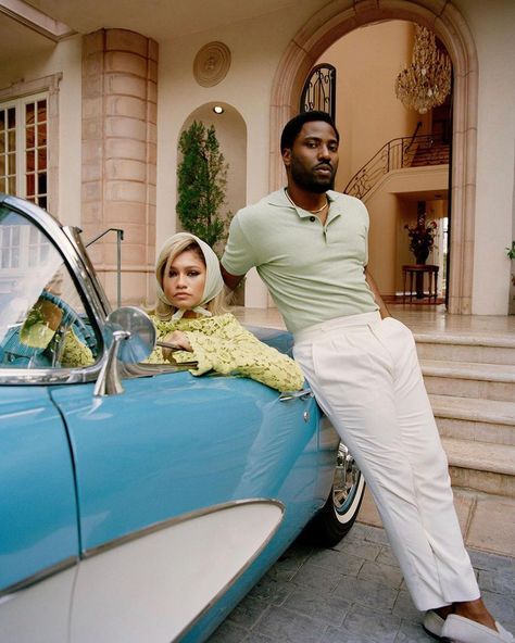 Strong Black Lead on Instagram: “Who else is obsessed with Zendaya & John David Washington's @wmag shoot? 🙋🏽‍♀️ Which look is your favorite 🤩 📸 by : @nadineijewere” Nadine Ijewere, Slim Aarons Photos, John David Washington, David Washington, Mode Zendaya, Slim Aarons, Black Actors, W Magazine, Priscilla Presley