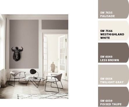 Poised Taupe by Sherwin Williams color scheme Living Room Colour Design, Poised Taupe, Interior Paint Colors For Living Room, Interior Paint Colors Schemes, Popular Living Room, Popular Paint Colors, Gray Walls, Sherwin Williams Paint Colors, Exterior Paint Colors For House