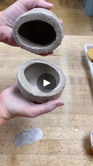 1K views · 17 reactions | I made this reel for my ceramics 2 class because they are starting double pinch pot projects. They need to make something out of at least two pinch pots joined together. Rolling it on the table after you join them is the secret to perfectly round and smooth pots! Then you can turn it into a vase, a lidded jar, an animal, a face pot, or anything else you can think of #clay #ceramics #handbuiltceramics #handbuiltpottery #pinchpots #howto #highschoolceramics #clayproject #pottery #art #arteducation | teresa_m_g_ceramics | Jack Johnson · Better Together Mug Pinch Pot, 2 Pinch Pots Together, Cute Pinch Pot Ideas Easy, Double Pinch Pot Ideas Ceramics, Pinchpots Ceramics Ideas, Pinch Pot Projects, Double Pinch Pot Ideas, Pinch Pot With Lid, Pinch Pot Designs