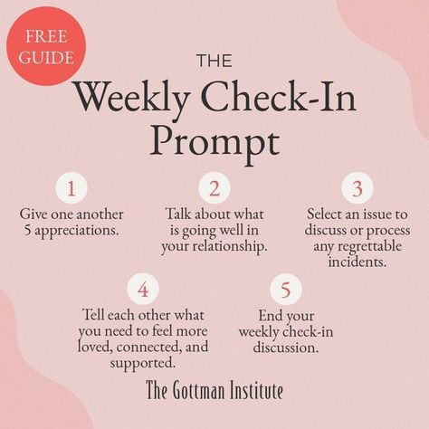 The Gottman Institute on Instagram: "In the busyness of life, taking dedicated time to check in with your partner can be more than logistically helpful; it can be a chance to help you feel heard, understood, and appreciated — all while preventing issues from building up. ⁠ ⁠ If you've been doing check-ins for years or just getting started, this month's free download with our #LoveNotes newsletter will guide you step-by-step. Click Love Notes at our link in bio to get started!⁠ ⁠ #RelationshipGoa Gottman Worksheets, Gottman Repair, Gottman Marriage, Gottman Relationship, Couples Counseling Worksheets, Marriage Counseling Worksheets, Therapist Tools, Wood Snake, Couple Therapy