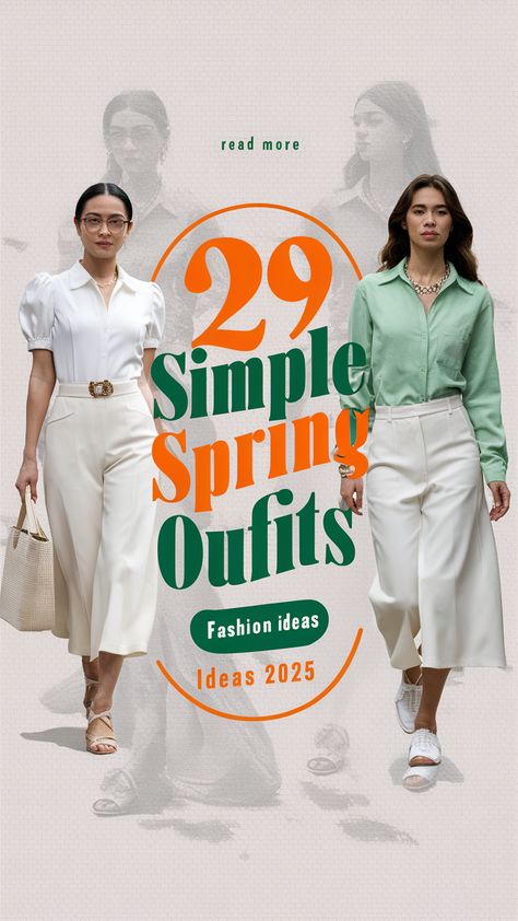 Simple Spring Outfits: Fashion Ideas for 2025 Simple Spring Outfits Casual, Spring Outfits Jeans, Spring Outfits Plus Size, Styles Plus Size, Simple Spring Outfits, Jeans Outfit Spring, Elegant Minimalism, Plus Size Work, Outfits Jeans