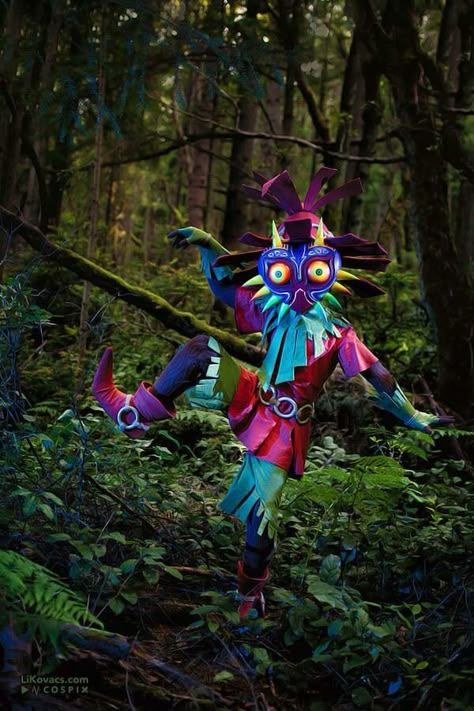 Skull Kid Cosplay, Loz Cosplay, Queen Zelda, Majoras Mask Skull Kid, Legend Of Zelda Cosplay, Zelda Costume, Kids Youtube Channel, Link Cosplay, Legend Of Zelda Costume