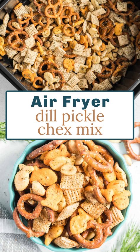 Ranch Chex Mix Recipes Air Fryer, Air Fryer Snack Mix Recipes, Chex Mix Air Fryer, Homemade Ranch Chex Mix Recipe, Air Fryer Chex Mix Recipes, Ranch Chex, Homemade Chex Mix Recipe, Ranch Chex Mix, Homemade Chex Mix