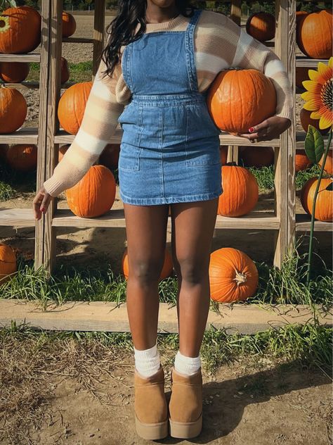 Fall outfit, denim dress, Uggs outfits , comfy outfit, casual outfit, cozy outfit, slouchy socks, sweater outfit, pumpkin patch outfit Follow my shop @nkmedani on the @shop.LTK app to shop this post and get my exclusive app-only content! #liketkit #LTKshoecrush #LTKHalloween #LTKfindsunder100 @shop.ltk Pumpkin Patch Outfit Women, Slouchy Socks, Uggs Outfits, Simple Winter Outfits, Patch Outfit, Outfits Comfy, Outfit Denim, Pumpkin Patch Outfit, Simple Fall Outfits