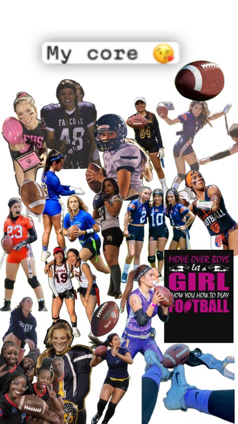 All Sports In One Picture, Flag Football Outfit Women, Flag Football Outfit, Flag Football Aesthetic, Football Workouts Training, Cheerleading Workout, Cheer Dance Routines, Wilson Football, Basketball Game Outfit