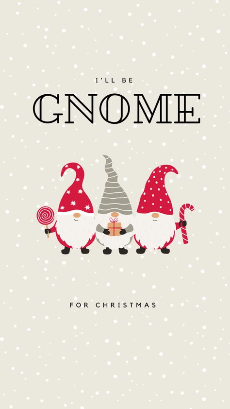 Christmas Gnome Wallpaper, Gnomes Wallpaper, Gnome Wallpaper, Gnome For Christmas, Christmas Lockscreen, Holiday Wallpapers, Christmas Phone Wallpaper, Cute Christmas Wallpaper, Gnome Christmas