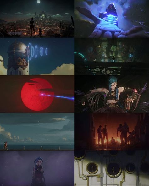 𝗔𝗿𝗰𝗮𝗻𝗲 (2021) Arcane Cinematic Shots, 2021 Aesthetic, Cinematography, League Of Legends, Season 1, Cool Art, Branding, Movie Posters, Anime