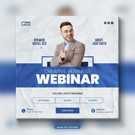 Bussines Poster Ideas, We Are Live Post Design, Social Media Post Ideas Design, Corporate Poster Design Ideas, Webinar Social Media Post Design, Corporate Social Media Post Design, Social Media Design Corporate, Business Social Media Design, Webinar Poster Design Ideas