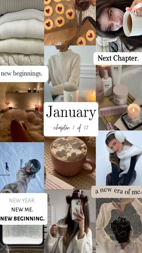 Wallpaper collage for january, snow, winter, hot chocolate, snow girl, winter girl Wallpaper Iphone January, Wallpaper Aesthetic January, January Phone Background, January Wallpaper Iphone, January Aesthetic Month, January Wallpaper Aesthetic, Wallpaper Aesthetic Winter, Background January, New Years Wallpapers Aesthetic