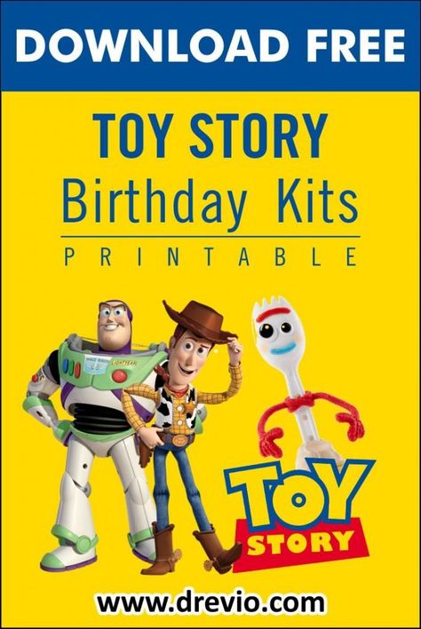 Toy Story 4th Birthday, Toy Story 4 Birthday, Printable Toy Story, Toy Story Printables, Story Invitation, Toy Story Cupcakes, Toy Story Bday, Disney Themed Classroom, Toy Story Invitations