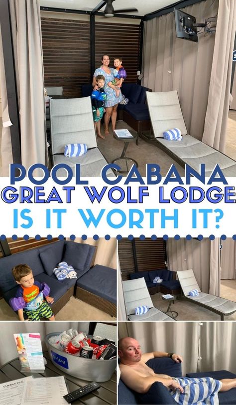 Great Wolf Lodge Cabana Rental: Is it worth the price? Here's everything you need to know, plus what's included and what you'll pay more for!   #GreatWolfLodge #FamilyTravel #GreatWolf Great Wolf Lodge Party, Great Wolf Lodge Anaheim, Great Wolf Lodge Lagrange Ga, Great Wolf Lodge Family Shirts, The Great Wolf Lodge, Great Wolf Lodge Shirts Ideas, Great Wolf Lodge Kansas City, Great Wolf Lodge Wisconsin Dells, Great Wolf Lodge Party Favors