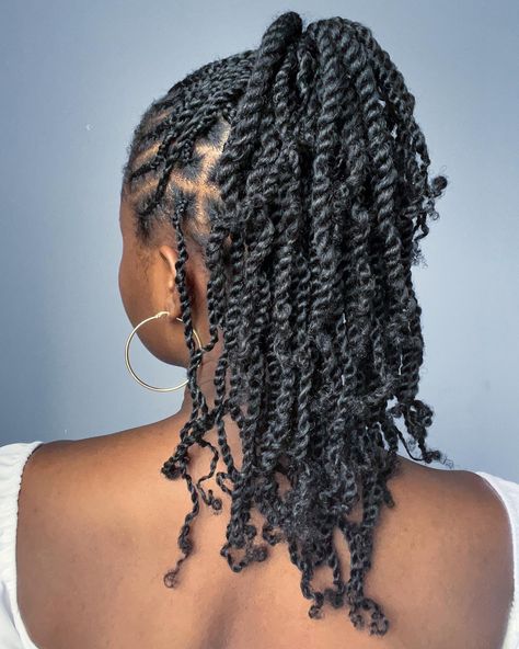 Two strand twist on natural hair Two Strand Twist Added Hair, Short Two Strand Twist Natural Hair Styles, Two Strand Twist Natural Hair Styles, Two Strand Twist Natural Hair, Twist On Natural Hair, Twist Natural Hair, Hairstyle Natural Hair, Hair Twists, Natural Hair Growth Tips