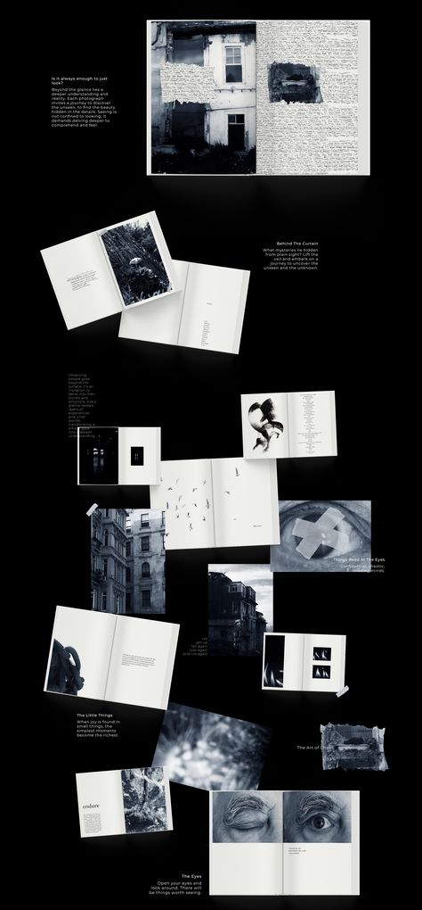 PHOTOBOOK: THE LITTLE THINGS :: Behance Photobook Layout Design, Photobook Ideas, Photobook Layout, Photography Typography, Photobook Design, Studio Photoshoot, Graphic Design Photography, Adobe After Effects, Adobe Photoshop Lightroom