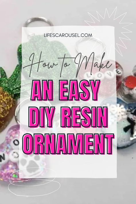 Want to get into making resin decor? Epoxy resin is an amazing tool that can open you to a whole new world of aesthetic DIY crafts! Don't know where to start? Check out the blog for more details on How to Make an Easy DIY Resin Ornament. Not only is this homemade craft also a holiday decor piece, it's also so much fun to make! It counts as DIY crafts, DIY decor, resin crafts, resin decor ideas, homemade decor, house decor, resin ornament ideas, seasonal decor, seasonal crafts, holiday decor+more Epoxy Christmas Ornaments Diy, Epoxy Ornaments Diy, Resin Christmas Ornaments Diy, Resin Ornaments Diy, Aesthetic Diy Crafts, Homemade Resin, How To Make Resin, Resin Decor, Resin Ornaments