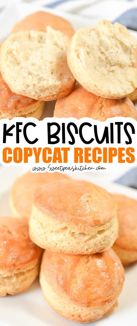 Kfc Buiscits Recipes, Kfc Biscuits Recipe, Copycat Kfc Biscuits, Kfc Biscuit Recipe Copycat, Kfc Biscuit Recipe, Kentucky Biscuits, Copycat Meals, Kfc Food, Kfc Biscuits