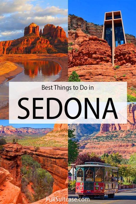 Best places to see and top things to do in Sedona Arizona Sedona Arizona Travel, Things To Do In Sedona, Arizona Travel Guide, Sedona Travel, Sedona Vacation, Visit Sedona, Wedding Arizona, Arizona Map, Trip To Grand Canyon