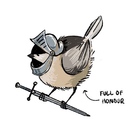 Sparrow Character Design, Pirate Bird, Silly Medieval Art, Hunter Illustration Character Design, Medieval Memes, Legendary Creature, White Boys, Pretty And Cute, New Tattoos