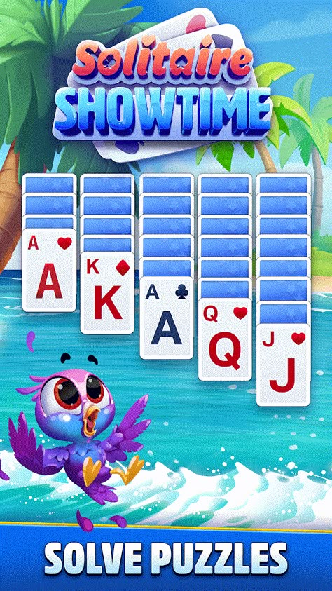 Solitaire Showtime - Jam City Solitaire Game, Spider Solitaire, Solitaire Card Game, Solitaire Cards, Gin Rummy, Solitaire Games, Game 2d, Store Banner, Super Cute Cats