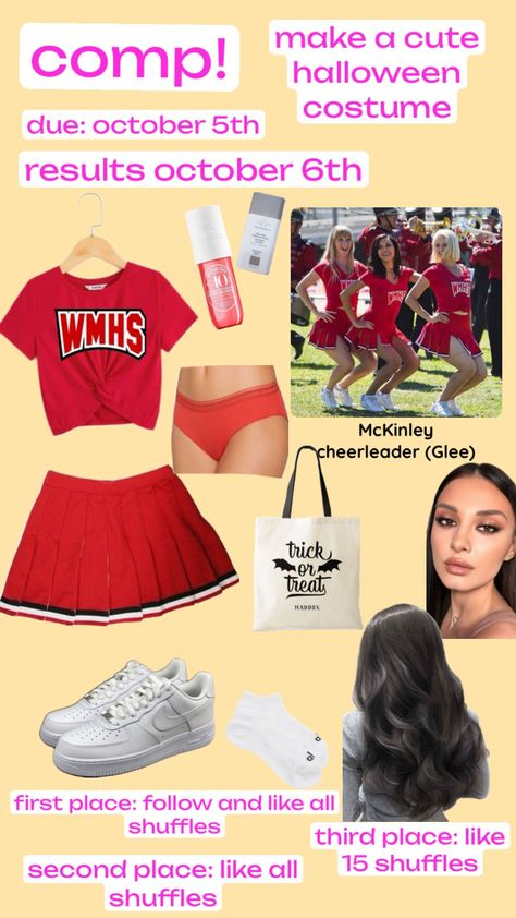 #comp #glee #halloween #costume @fayeflags5 Glee Halloween Costumes, Glee Costume, Glee Halloween, Glee Costumes, Costumes Halloween, Glee, Your Aesthetic, Creative Energy, Cheerleading