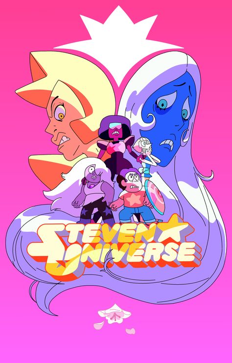 Steven Universe Poster, Steven Universe Diamond, Adventure Time Finn, Steven Universe Fanart, Adventure Time Art, Universe Art, Space Rock, Design Posters, Graphic Design Posters