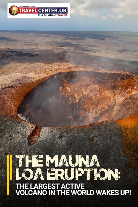 The threat of a Mauna Loa eruption has been active for years & after four decades, the largest active volcano in the world has woken up. #travel #travelnews #places #traveller #hawaii Mauna Loa, Active Volcano, Travel News, Volcano, Wake Up, Hawaii, The World, Travel