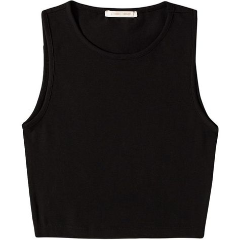 Pieces Lucia Crop Top ($15) ❤ liked on Polyvore featuring tops, shirts, crop tops, tank tops, black, womens-fashion, polyester crop tops, shirts & tops, black crop top and polyester shirt Siyah Crop Top, Short Crop Tops, Tank Tops Black, Shirts Crop Tops, Round Neck Crop Top, Mode Grunge, Shirts Crop, Round Neck Shirt, Crop Top Outfits